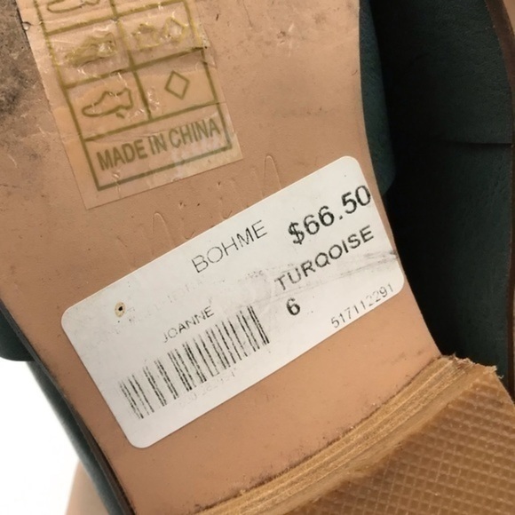 Mi.iM Teal Joanne Maybe It’s Meant To Be Mules With Ankle Laces Womens size 6 - Picture 11 of 12